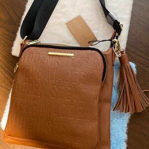 STEVE MADDEN CROSSBODY BROWN TOTE